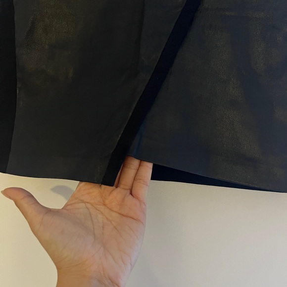 IRO Jalie panelled leather miniskirt black US6 - Picture 5 of 8